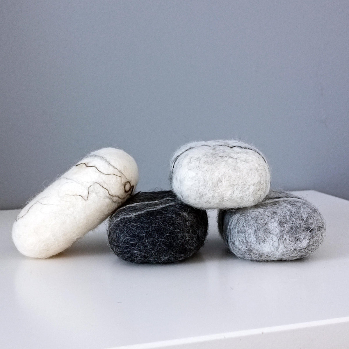 Felted Soap Bar Natural Stone Design - Four Colors
