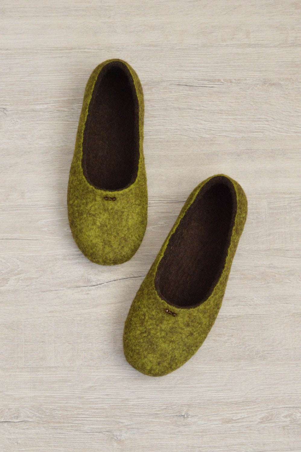 Autumn Colors Women Slippers - Felted House Shoes - Home Soul