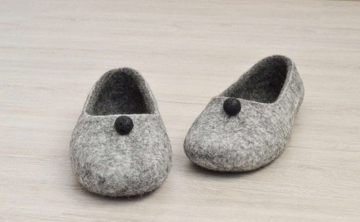 Felted Women Slippers - Comfortable House Shoes - Home Soul