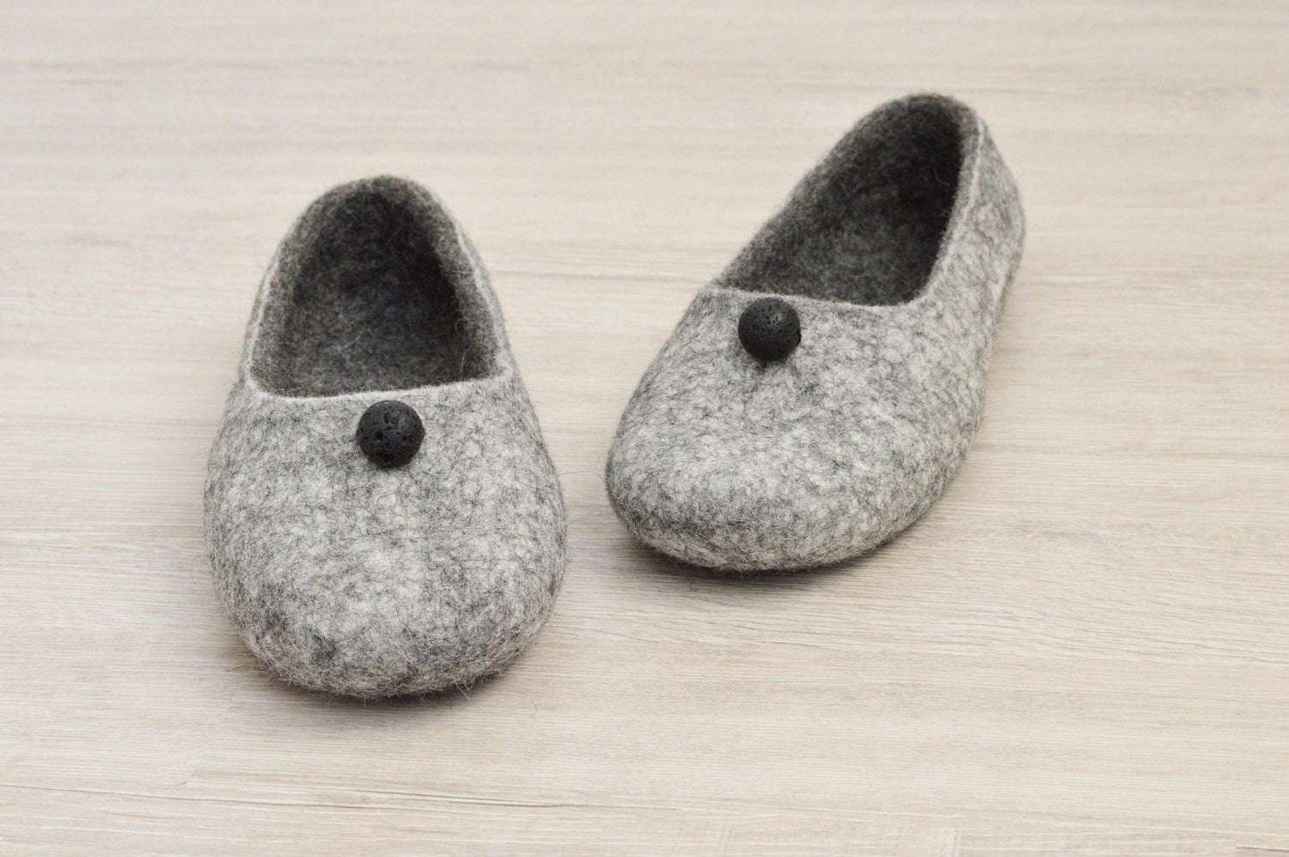 Felted Women Slippers - Comfortable House Shoes - Home Soul