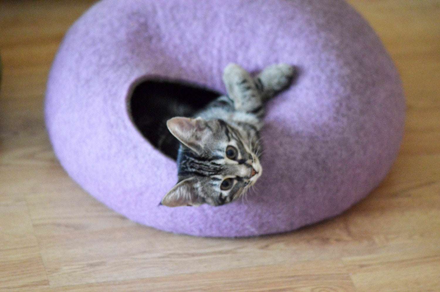 Lilac Purple Pet Bed - Modern Cat Cave - Home Soul