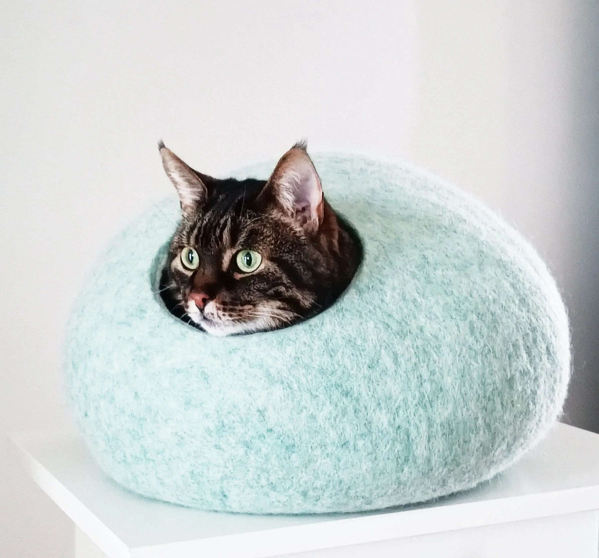 Mint Cat Cave - Eco-Friendly Pet Bed - Home Soul