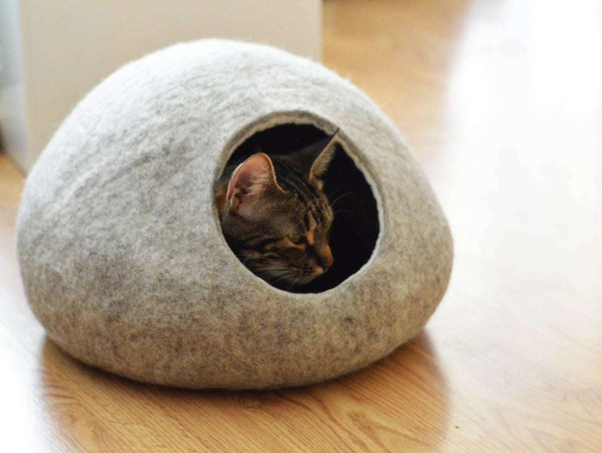 Two Color Pet Bed - Custom Cat Cave - Home Soul