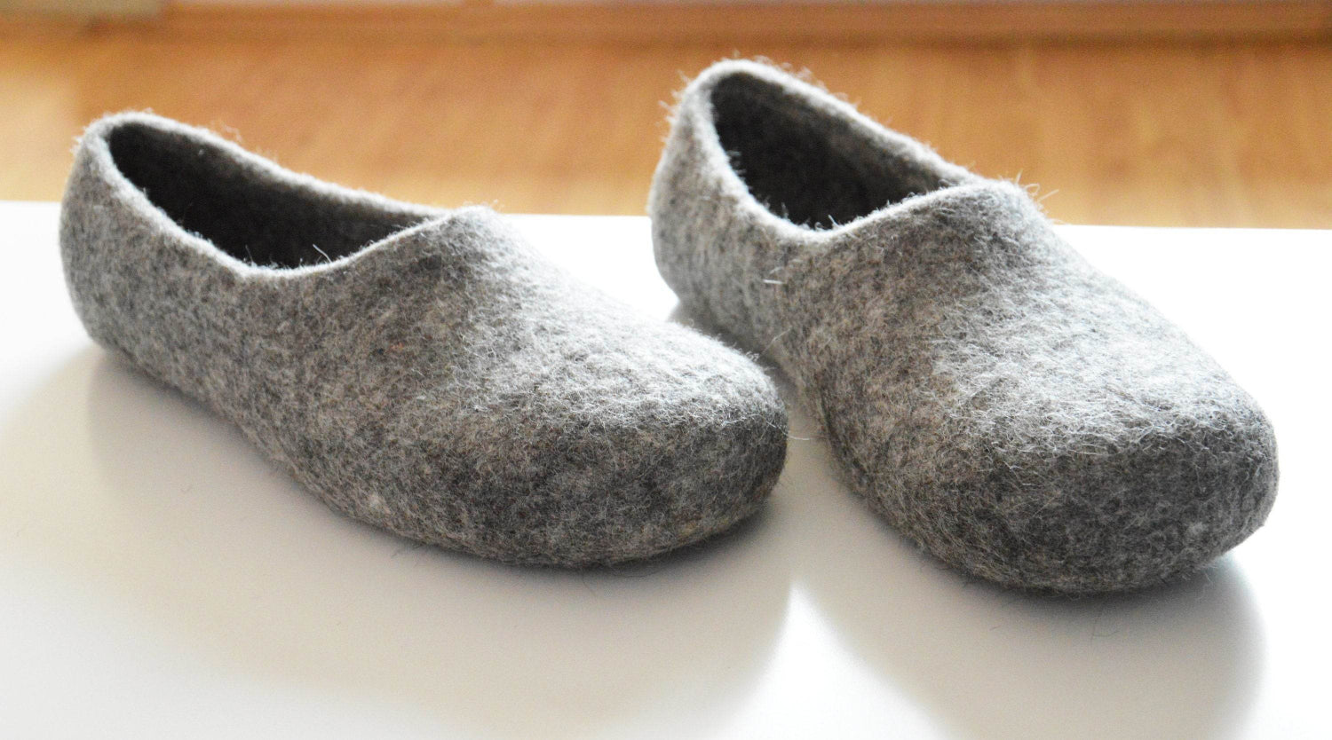 Eco-Friendly Grey Men's Slippers - Natural - Home Soul
