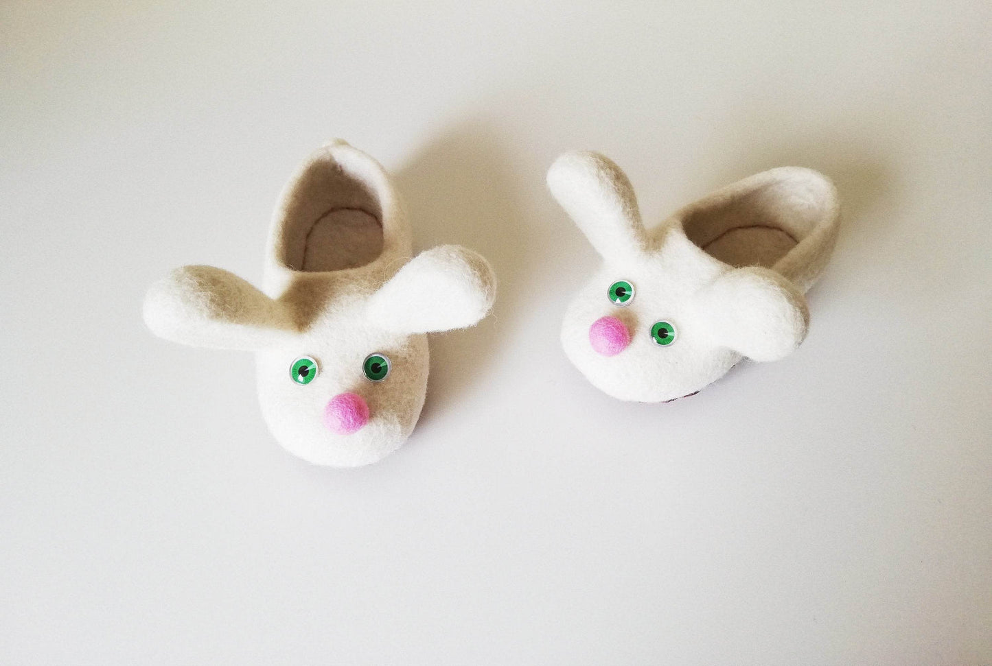White Bunnies Kids Slippers - Cute Animal Shoes - Home Soul