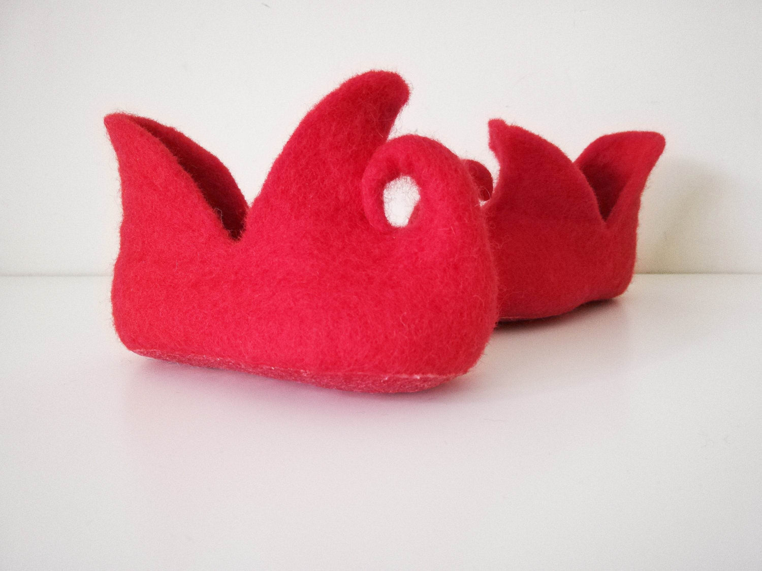Felted adult size slippers ELF SHOES - Home Soul