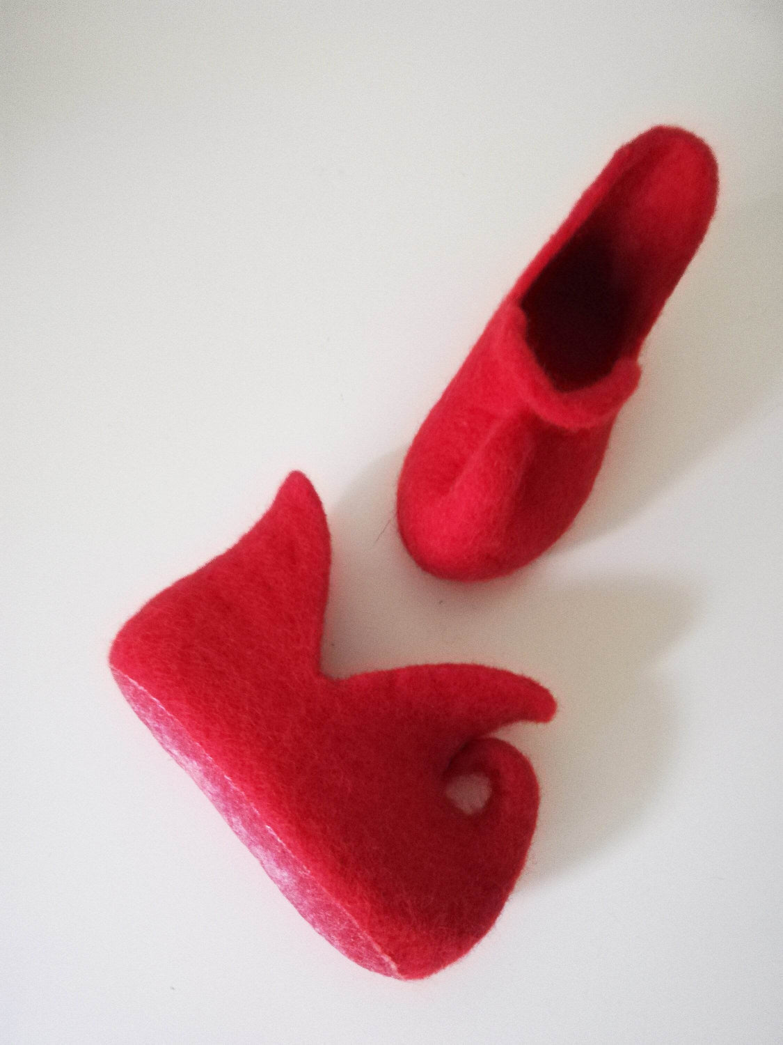 Felted adult size slippers ELF SHOES - Home Soul