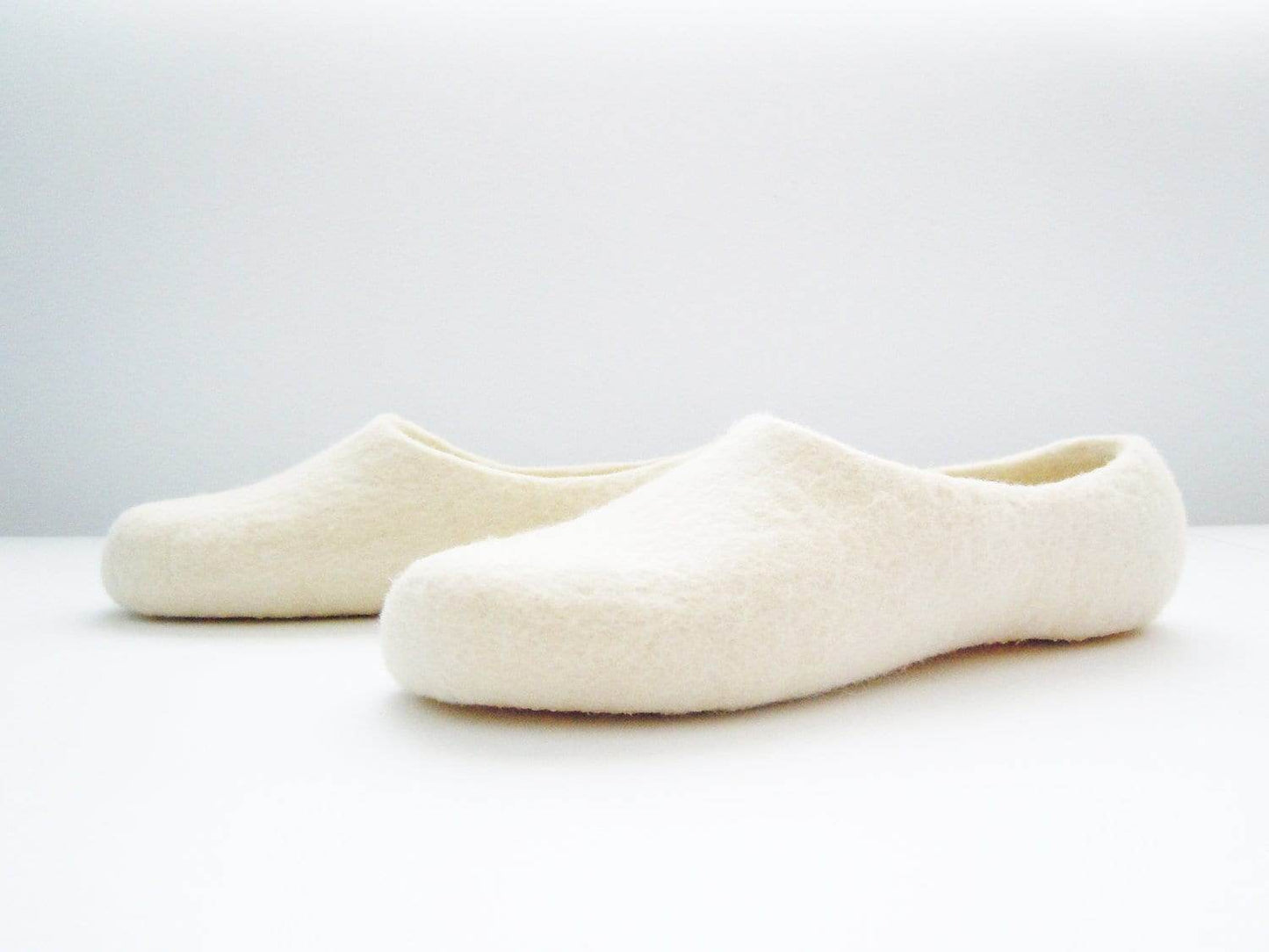 Simple Custom Color Wool Slippers - Unisex - Home Soul