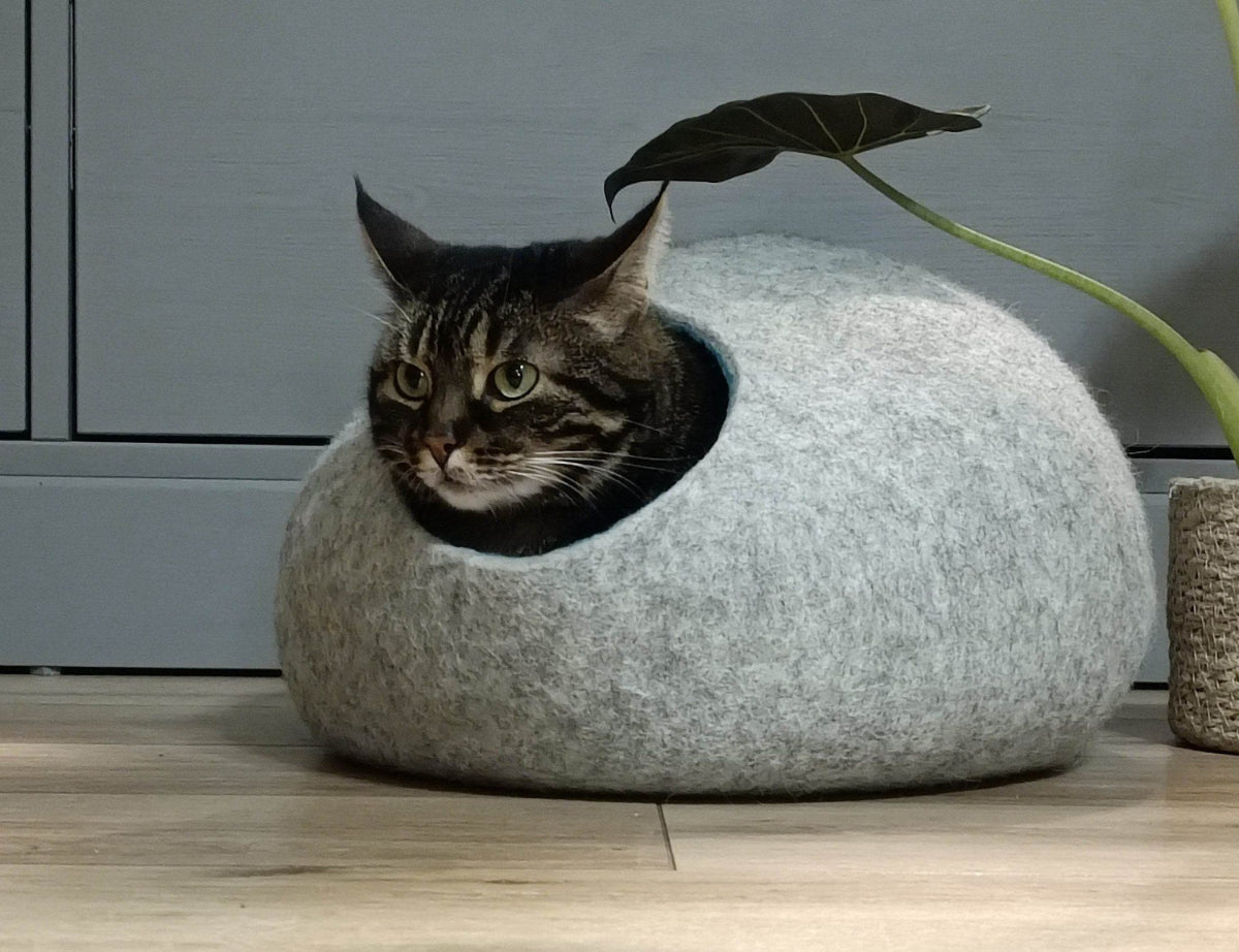 Designer Two Color Cat House - Premium Pet Bed - Home Soul