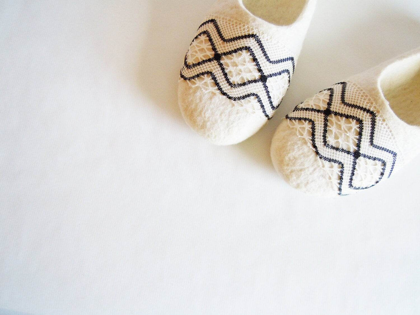 Rhombus Slippers - Geometric Pattern House Shoes - Home Soul