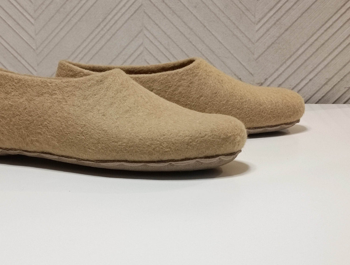 Custom Color Wool Slippers - Personalized House Shoes - Home Soul