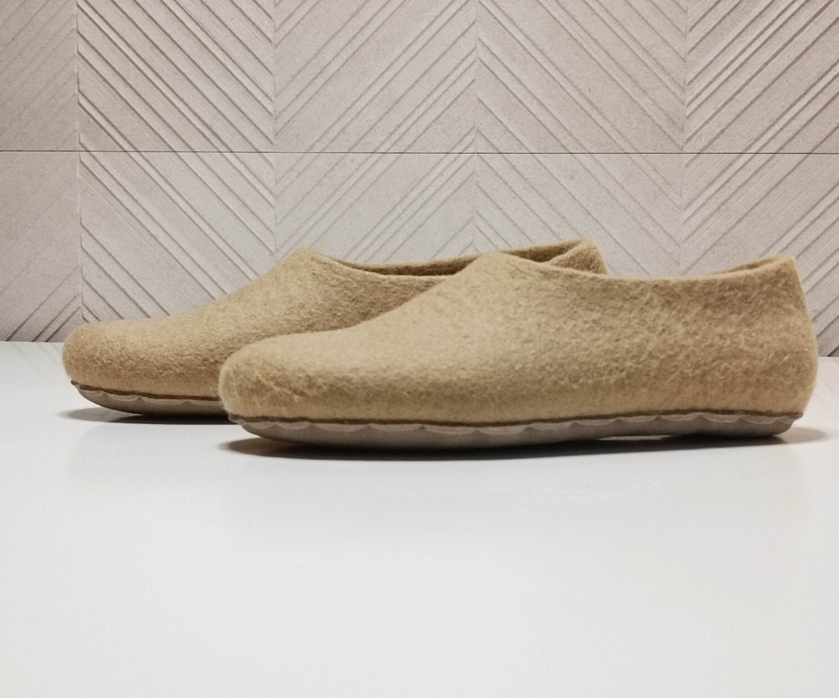 Custom Color Wool Slippers - Personalized House Shoes - Home Soul