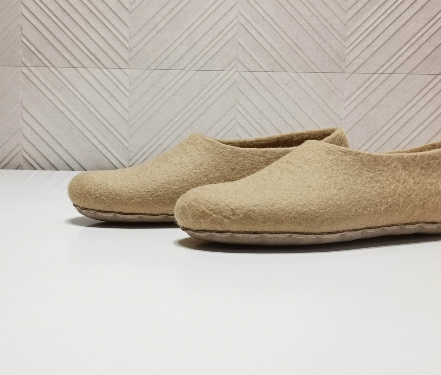 Custom Color Wool Slippers - Personalized House Shoes - Home Soul