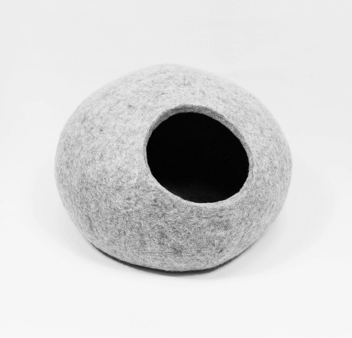 Modern Grey Pet Bed - Contemporary Cat Cave - Home Soul