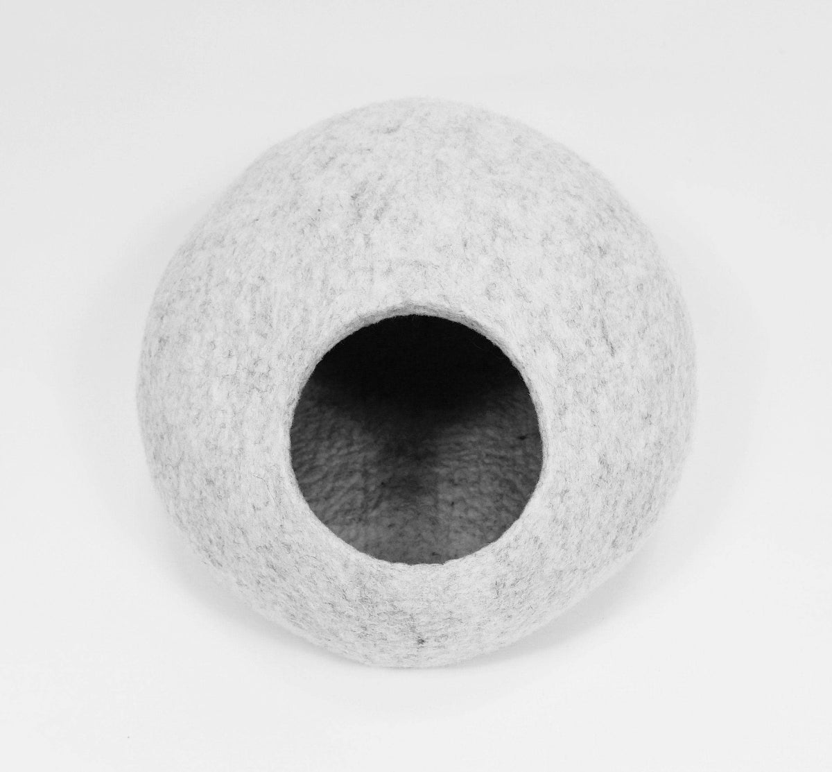 Light Grey Pet Bed - Minimalist Cat Cave - Home Soul