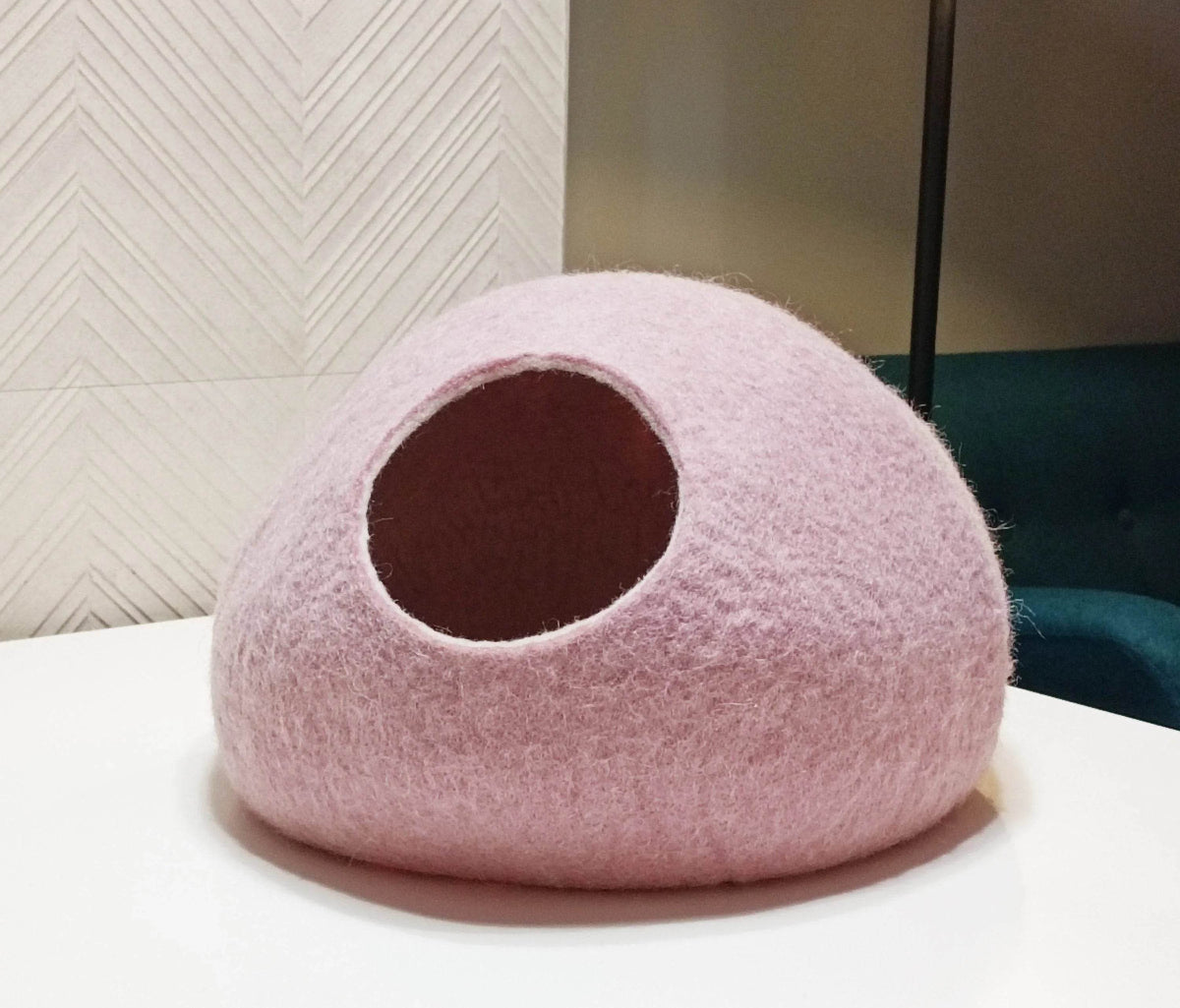 Baby Pink Cat Bed - Eco-Friendly Pet Cave - Home Soul