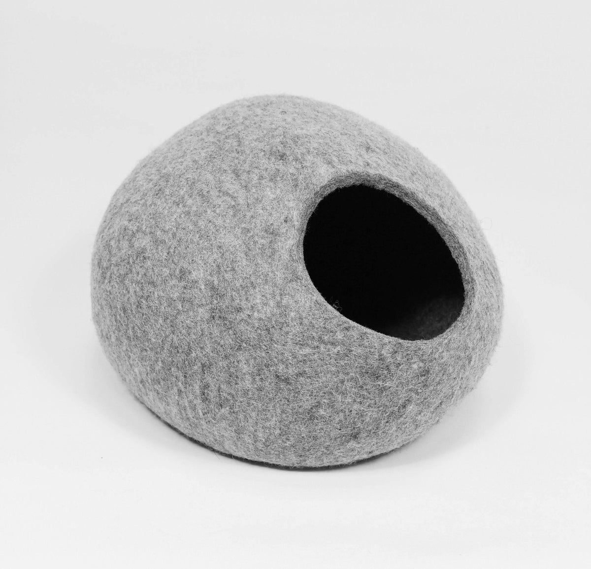 Modern Grey Pet Bed - Contemporary Cat Cave - Home Soul